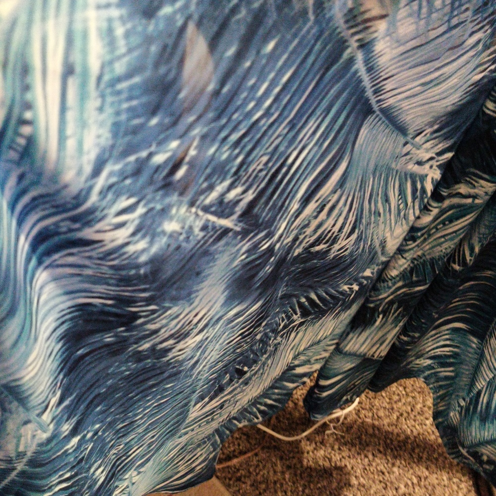 FINAL PRICE NWT Antthony Original Blue Patterned Maxi Dress 2X - Picture 11 of 15